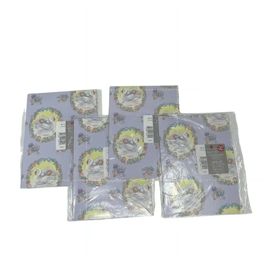 American Greetings Vtg Birthday Bridal Baby Floral Gift Wrap Lot of 11